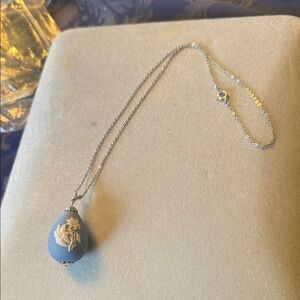 Vintage Wedgewood Lily of the Valley Jasper Pendant